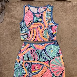 Lilly Pulitzer Kennedy Crop and Skirt